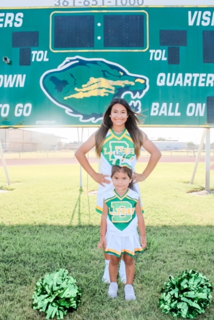 Cheerleading Costume/Uniform Set with applique (Very Best)